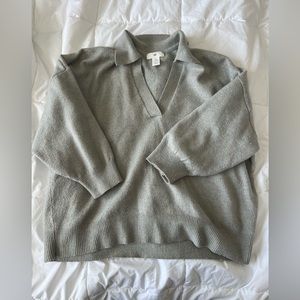 H&M Pastel green/grey Sweater